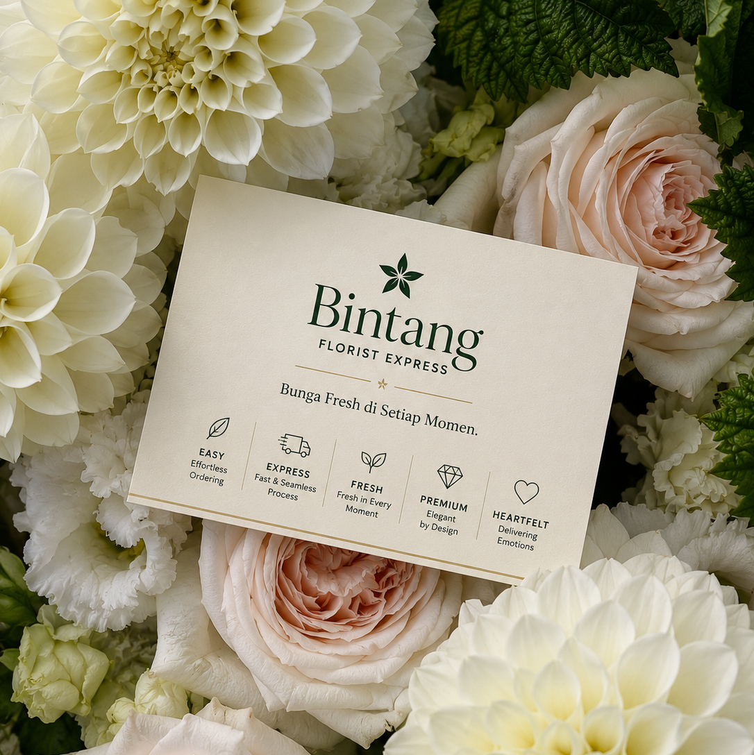 kartu ucapan bintang florist express pappan bunga surabaya